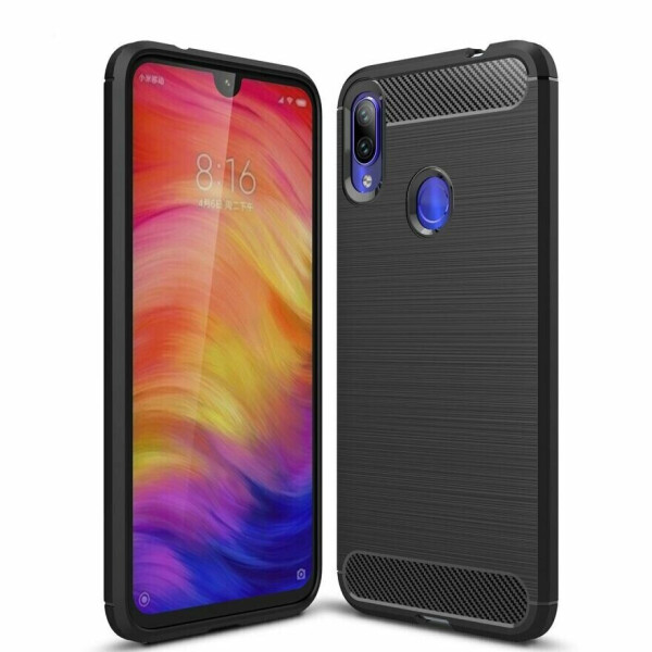 

Защитный чехол UniCase Carbon для Xiaomi Redmi Note 7 / Note 7 Pro - Black