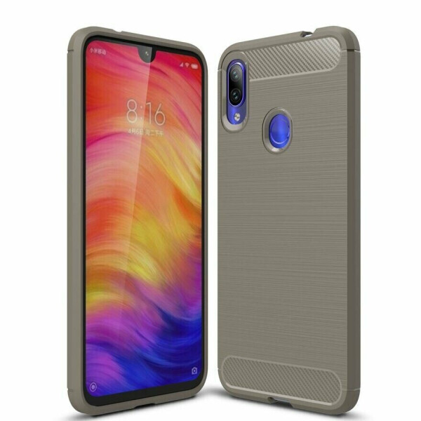 

Защитный чехол UniCase Carbon для Xiaomi Redmi Note 7 / Note 7 Pro - Grey