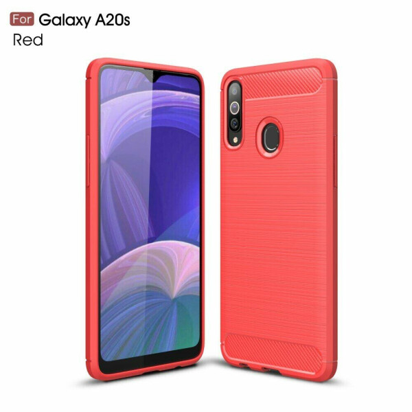 

Защитный чехол UniCase Carbon для Samsung Galaxy A20s (A207) - Red