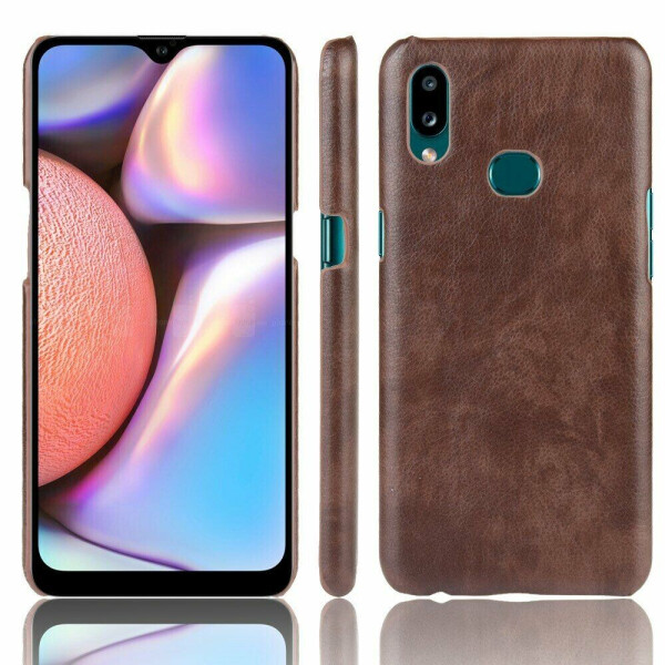 

Защитный чехол Deexe Leather Back Cover для Samsung Galaxy A10s (A107) - Coffee