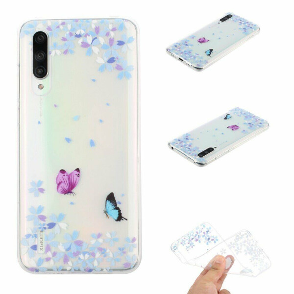 

Силиконовый (TPU) чехол Deexe Pretty Glossy для Xiaomi Mi A3 / Mi CC9e - Colorful Butterfly
