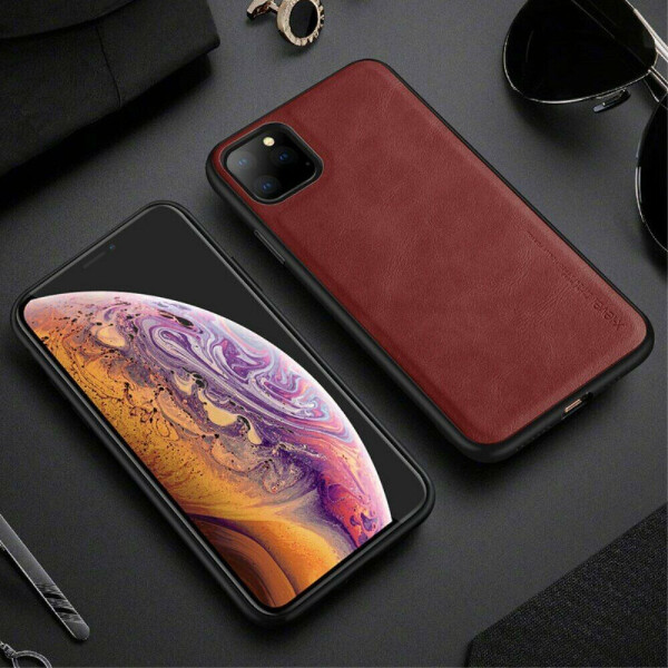 

Защитный чехол X-LEVEL Leather Back Cover для Apple iPhone 11 Pro - Red