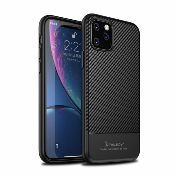 

Защитный чехол IPAKY Carbon Fiber для Apple iPhone 11 Pro - Black