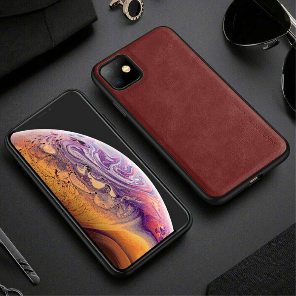 

Защитный чехол X-LEVEL Leather Back Cover для Apple iPhone 11 - Red