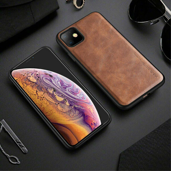 

Защитный чехол X-LEVEL Leather Back Cover для Apple iPhone 11 - Brown