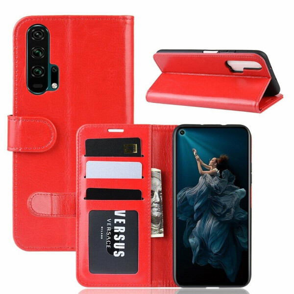 

Чехол-книжка Deexe Wallet Style для Huawei Honor 20 Pro - Red