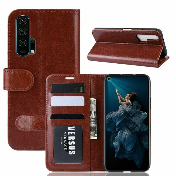 

Чехол-книжка Deexe Wallet Style для Huawei Honor 20 Pro - Brown