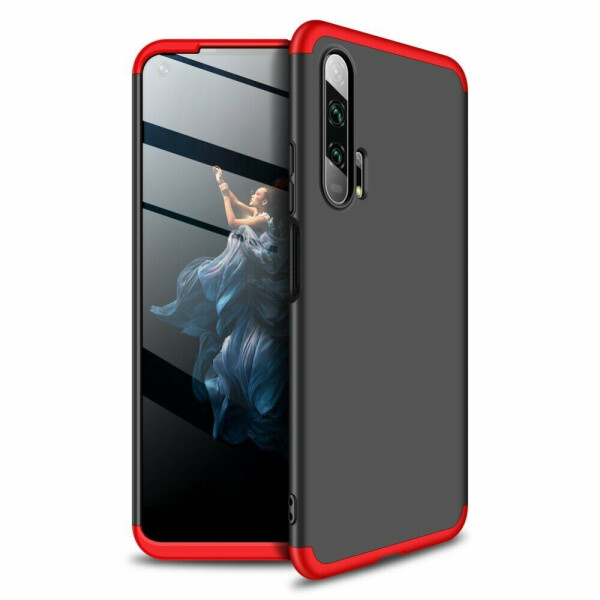 

Защитный чехол GKK Double Dip Case для Huawei Honor 20 Pro - Black / Red
