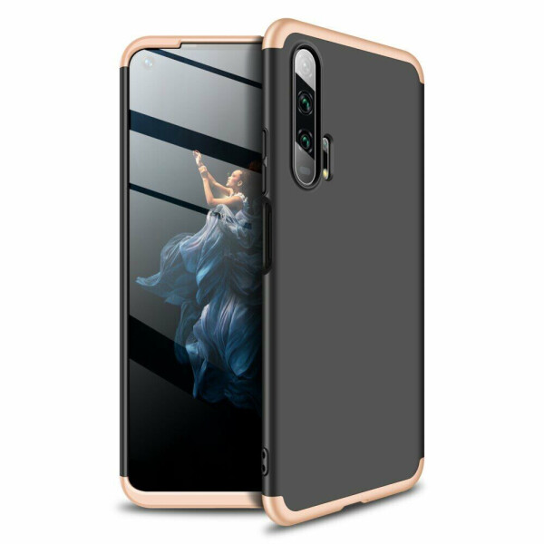 

Защитный чехол GKK Double Dip Case для Huawei Honor 20 Pro - Black / Gold