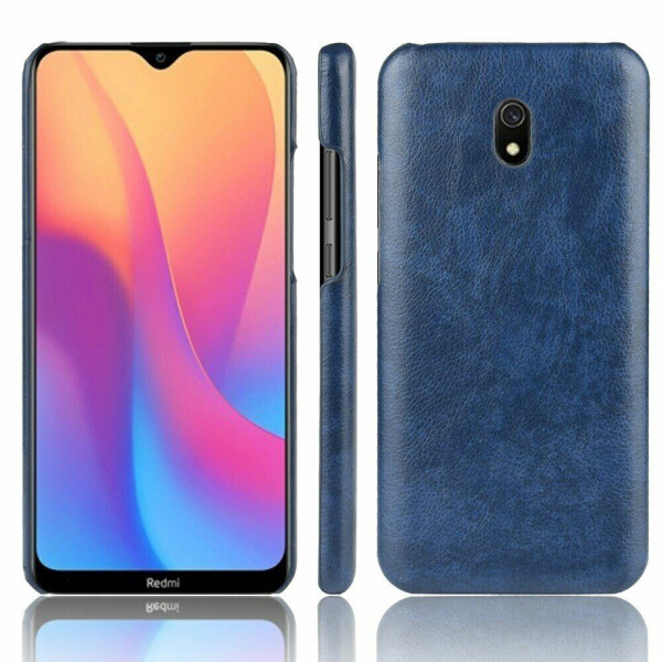 

Защитный чехол Deexe Leather Back Cover для Xiaomi Redmi 8A - Dark Blue