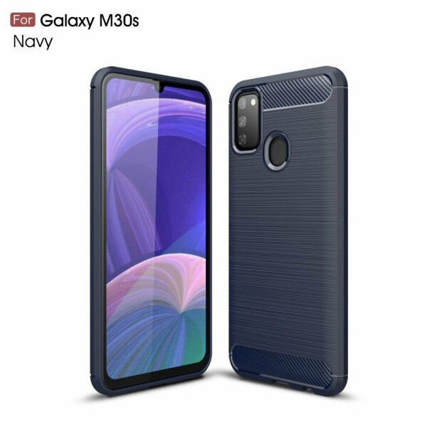 

Защитный чехол UniCase Carbon для Samsung Galaxy M30s (M307) / Galaxy M21 (M215) - Navy Blue