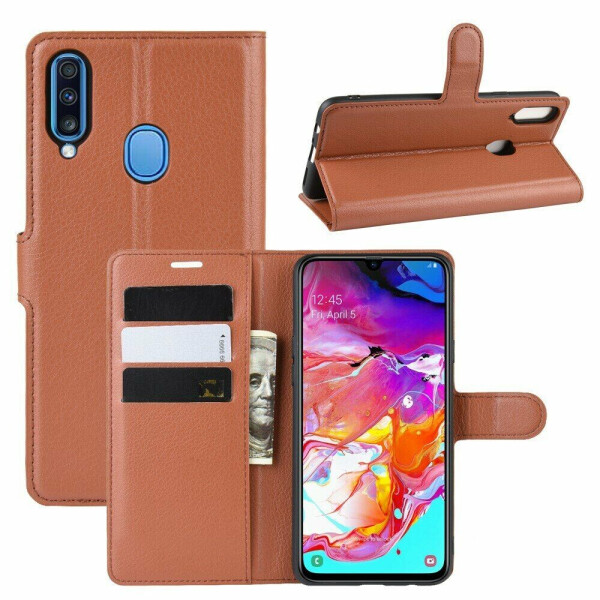 

Чехол-книжка Deexe Book Type для Samsung Galaxy A20s (A207) - Brown
