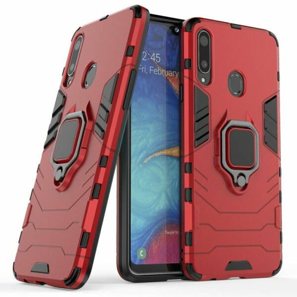 

Защитный чехол Deexe Hybrid Case для Samsung Galaxy A20s (A207) - Red