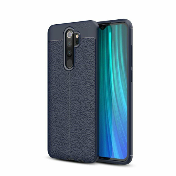 

Защитный чехол Deexe Leather Cover для Xiaomi Redmi Note 8 Pro - Blue