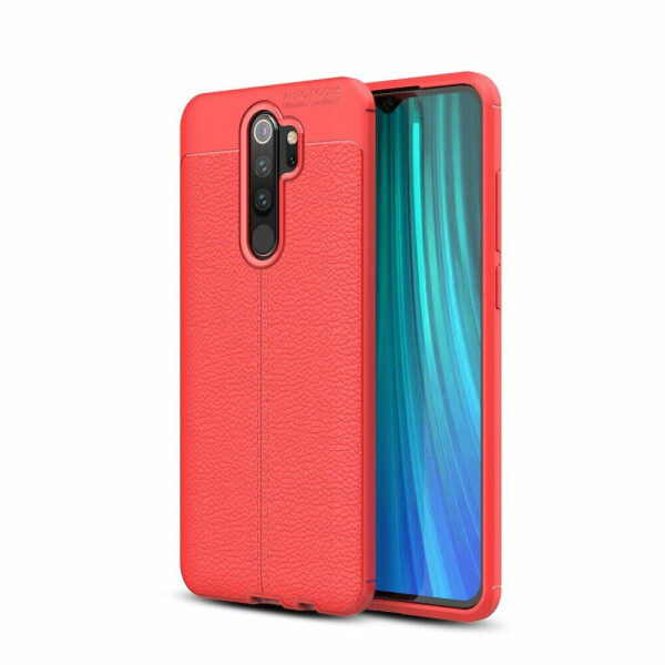 

Защитный чехол Deexe Leather Cover для Xiaomi Redmi Note 8 Pro - Orange