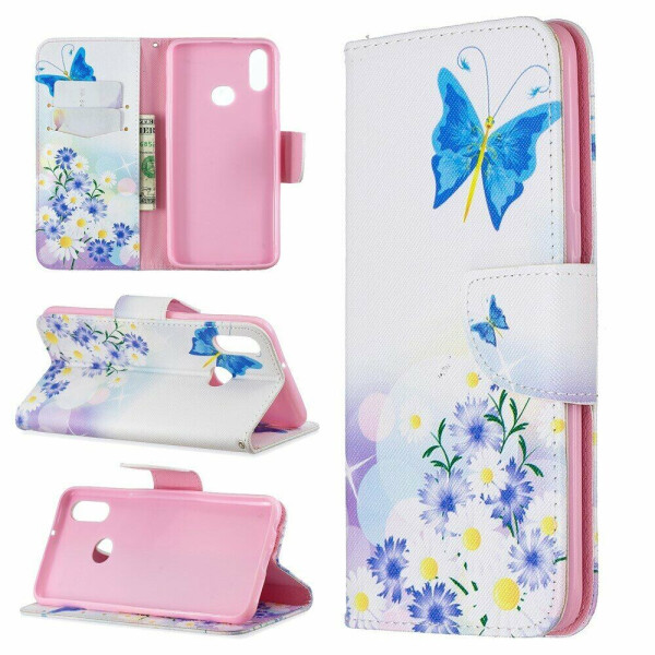 

Чехол-книжка Deexe Color Wallet для Samsung Galaxy A10s (A107) - Flower Butterfly
