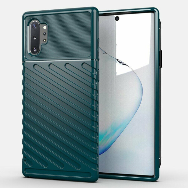

Защитный чехол Deexe Thunder Series для Samsung Galaxy Note 10+ (N975) - Green