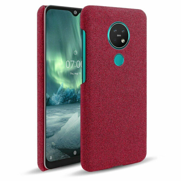 

Защитный чехол KSQ Cloth Style для Nokia 7.2 - Red