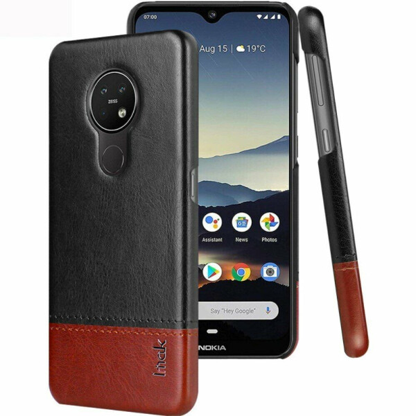 

Защитный чехол IMAK Leather Series для Nokia 7.2 / 6.2 - Black / Brown