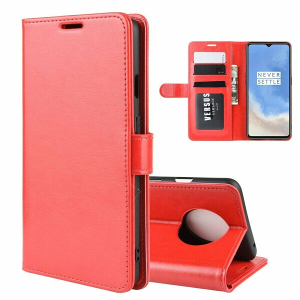 

Чехол-книжка Deexe Wallet Style для OnePlus 7T - Red