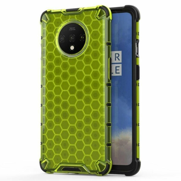 

Защитный чехол Deexe Honeycomb Series для OnePlus 7T - Green
