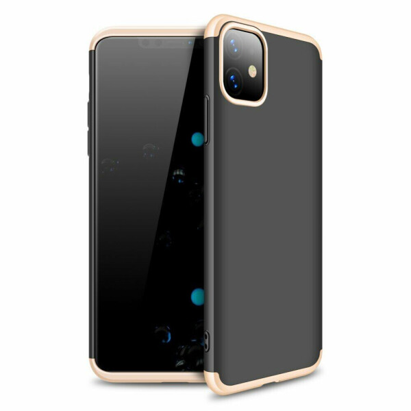 

Защитный чехол GKK Double Dip Case для Apple iPhone 11 - Black / Gold