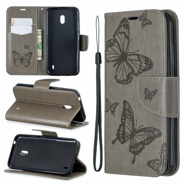 

Чехол UniCase Butterfly Pattern для Nokia 2.2 - Grey