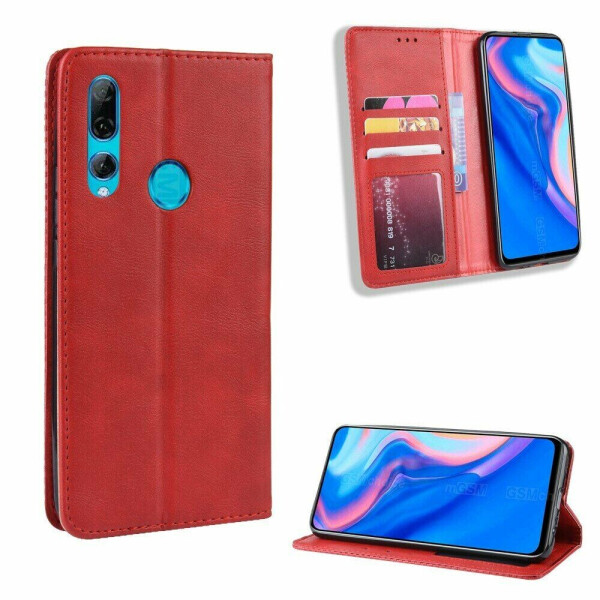 

Чехол Deexe Retro Style для Huawei P Smart Z / Honor 9X - Red