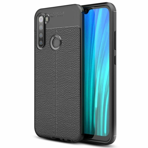 

Защитный чехол Deexe Leather Cover для Xiaomi Redmi Note 8 - Black