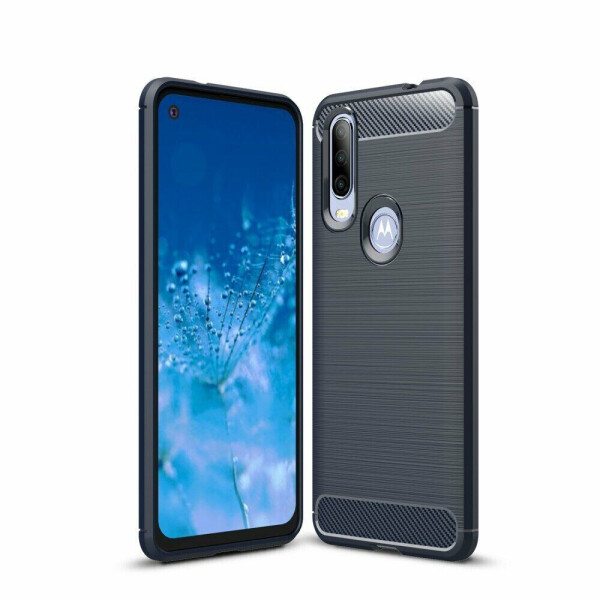 

Защитный чехол UniCase Carbon для Motorola One Action (XT2013) - Dark Blue
