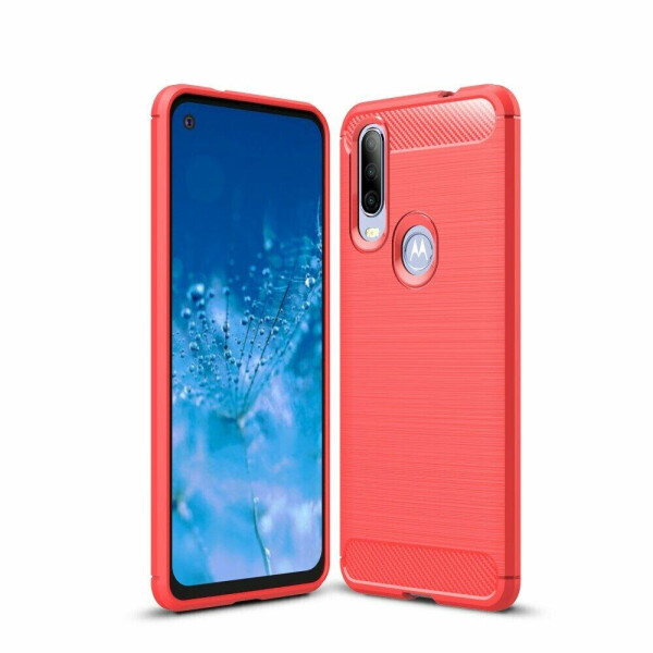 

Защитный чехол UniCase Carbon для Motorola One Action (XT2013) - Red