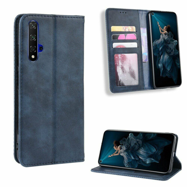 

Чехол Deexe Retro Style для Huawei Honor 20 / Nova 5T - Blue