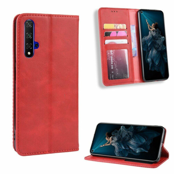 

Чехол Deexe Retro Style для Huawei Honor 20 / Nova 5T - Red