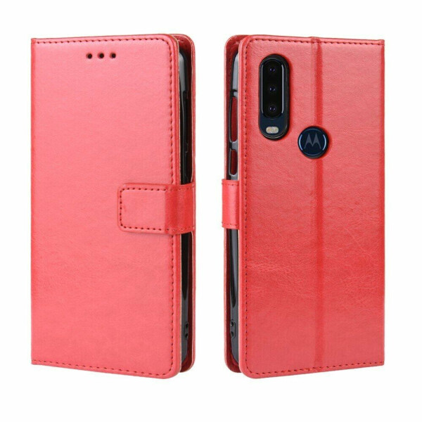 

Чехол-книжка Deexe Wallet Style для Motorola One Action (XT2013) - Red