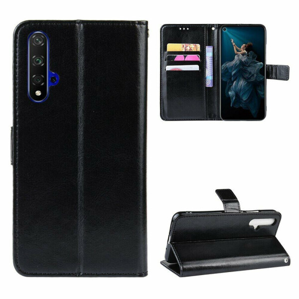 

Чехол-книжка Deexe Wallet Style для Huawei Honor 20 / Nova 5T - Black