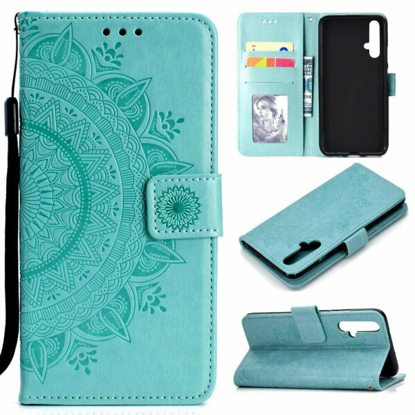 

Чехол-книжка UniCase SunFlower Pattern для Huawei Honor 20 / Nova 5T - Cyan