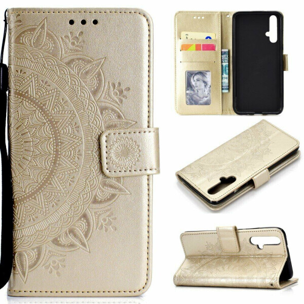 

Чехол-книжка UniCase SunFlower Pattern для Huawei Honor 20 / Nova 5T - Gold