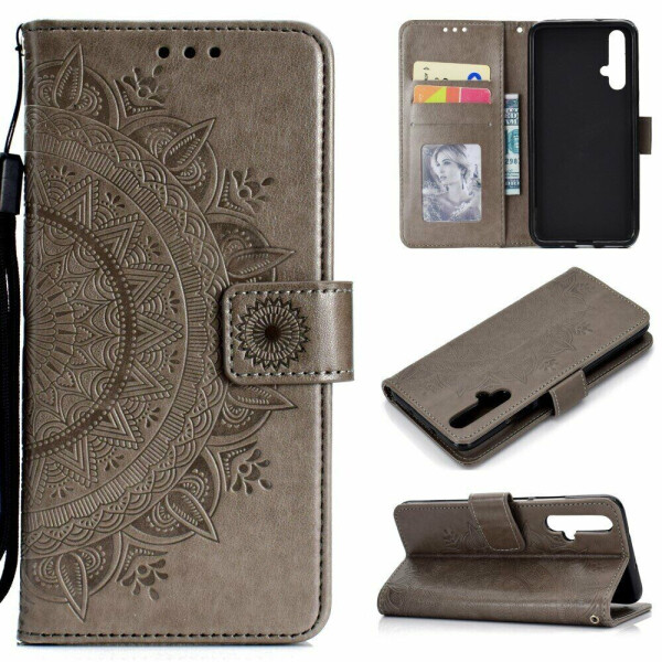 

Чехол-книжка UniCase SunFlower Pattern для Huawei Honor 20 / Nova 5T - Grey