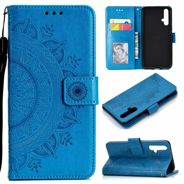 

Чехол-книжка UniCase SunFlower Pattern для Huawei Honor 20 / Nova 5T - Blue