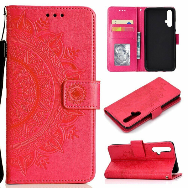 

Чехол-книжка UniCase SunFlower Pattern для Huawei Honor 20 / Nova 5T - Red