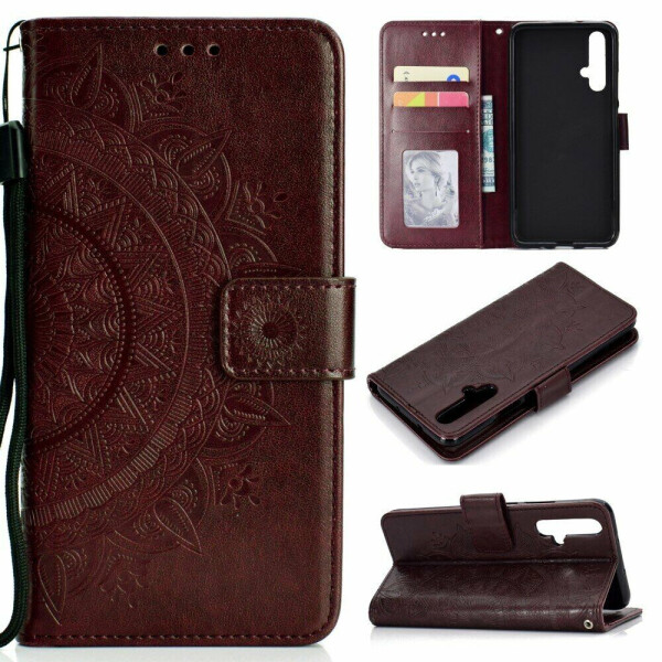 

Чехол-книжка UniCase SunFlower Pattern для Huawei Honor 20 / Nova 5T - Brown