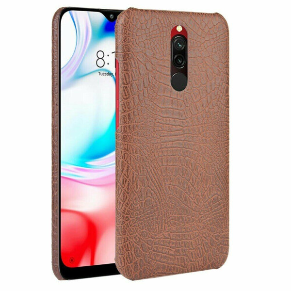 

Защитный чехол Deexe Croco Style для Xiaomi Redmi 8 - Brown