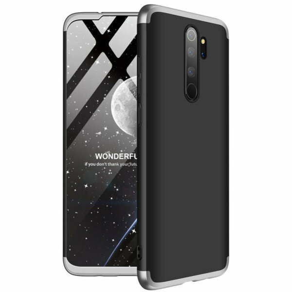 

Защитный чехол GKK Double Dip Case для Xiaomi Redmi Note 8 Pro - Black / Silver