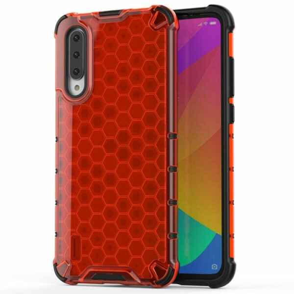 

Защитный чехол Deexe Honeycomb Series для Xiaomi Mi 9 Lite / Mi CC9 - Red