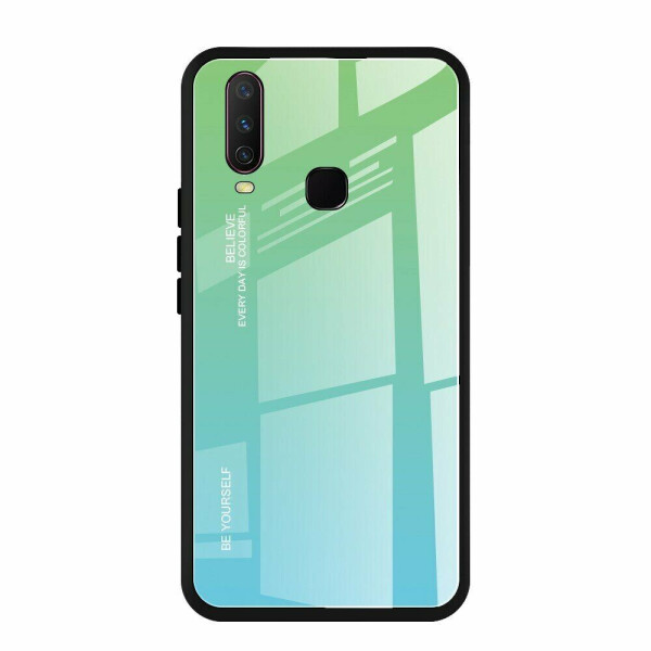 

Защитный чехол Deexe Gradient Color для VIVO Y17 - Cyan/Blue