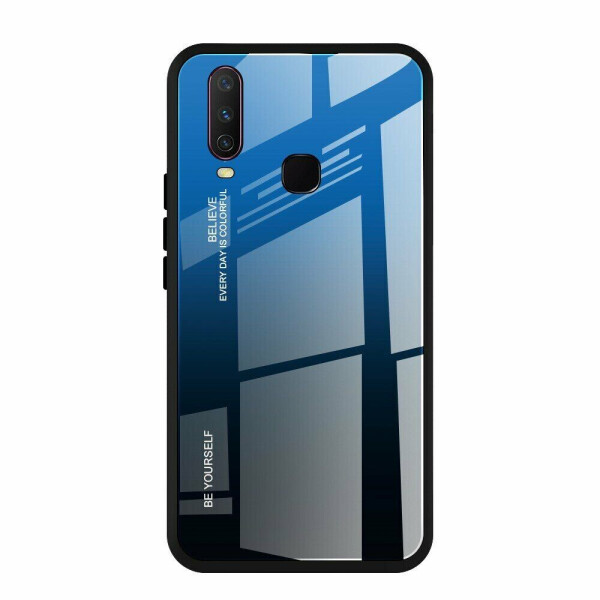 

Защитный чехол Deexe Gradient Color для VIVO Y17 - Blue/Black