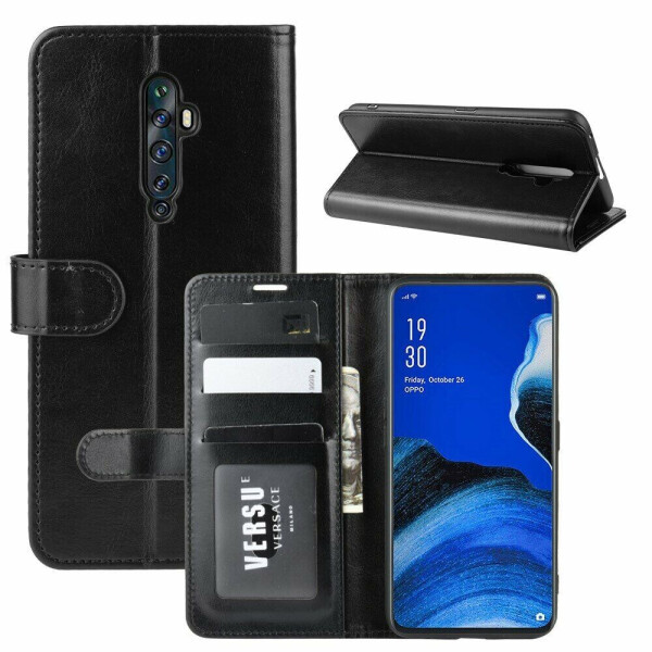 

Чехол-книжка Deexe Wallet Style для OPPO Reno 2Z - Black