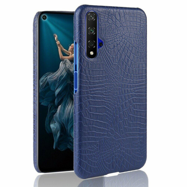 

Защитный чехол Deexe Croco Style для Huawei Honor 20 - Dark Blue