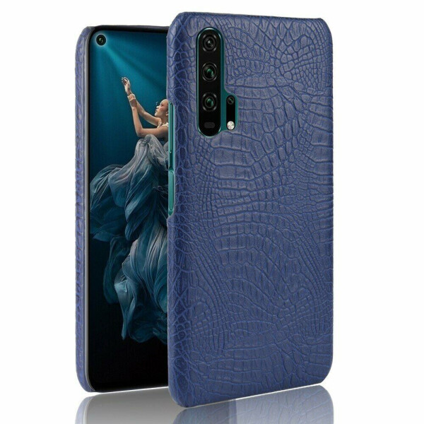 

Защитный чехол Deexe Croco Style для Huawei Honor 20 Pro - Blue