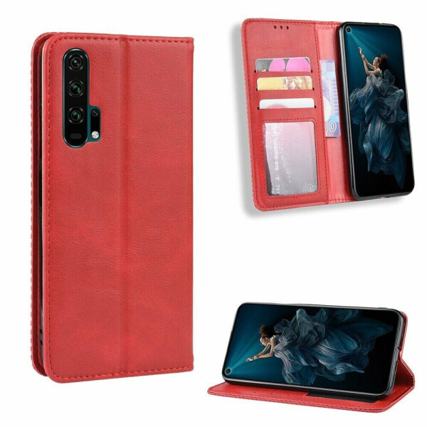 

Чехол Deexe Retro Style для Huawei Honor 20 Pro - Red